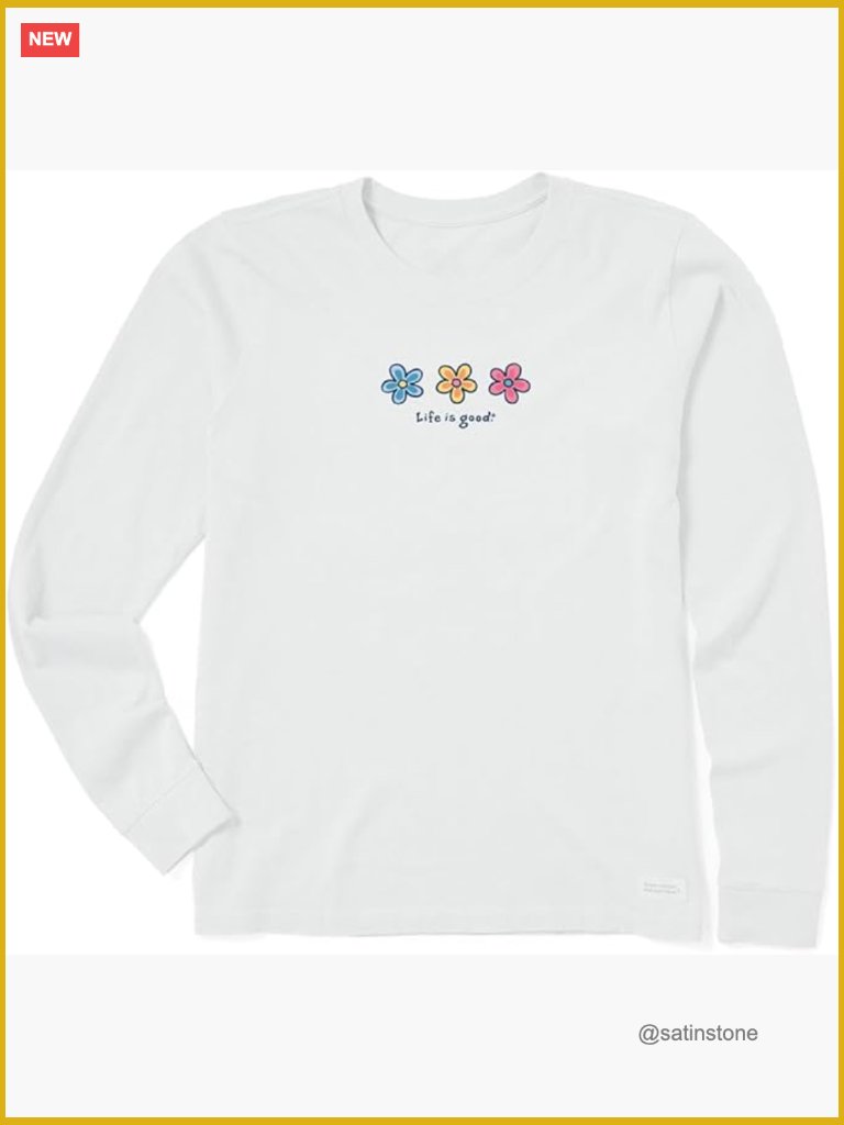 Long Sleeve Graphic T-Shirt, 100% Cotton, Crusher Tee